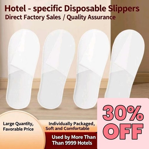 Disposable slippers closed toe - slippers,