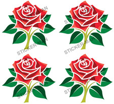 Lancashire Cricket Stickers Man Cave Car Van Window (Choose size/Quantity)