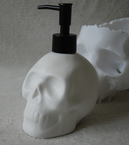 Halloween milky white skull - halloween,