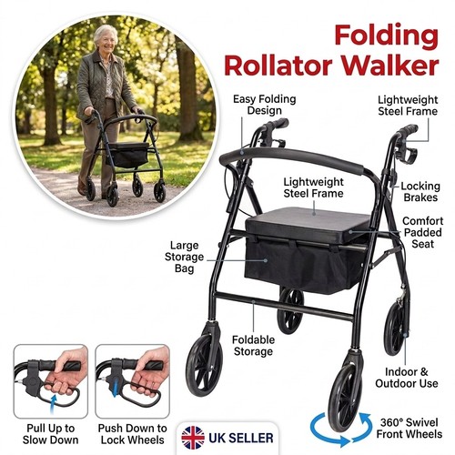 Foldable rollator walker - rollator,