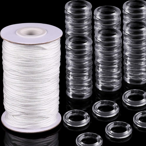 100 pieces clear - roman, curtain
