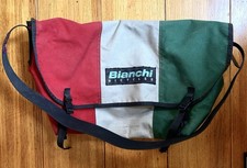 Timbuk2 Bianchi USA Full Size Messenger Bag With Pins Inside, Tri Colore 1990’s
