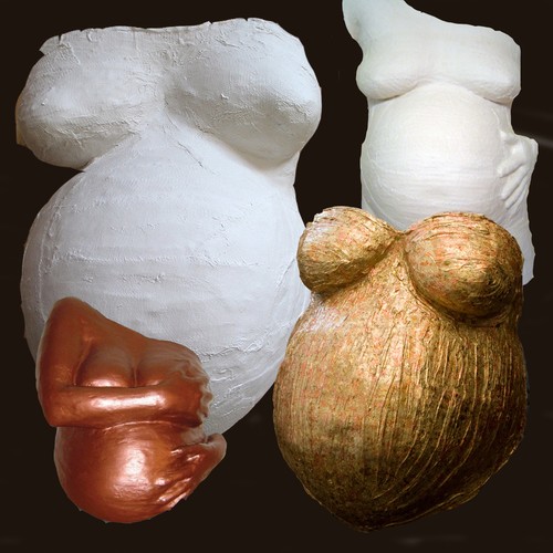 Plaster body casting - ,