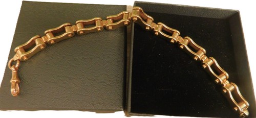 9ct solid gold bike - solid, chain