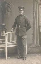 Photo card WW1 portrait of