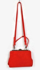 Zara Basic Bright Red Suede
