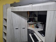 High Sleeper Loft Bed & Desk