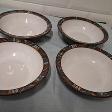 4 x Denby Marrakesh Cereal  Bowls-7" or 18cm-Excellent-No signs of previous use 