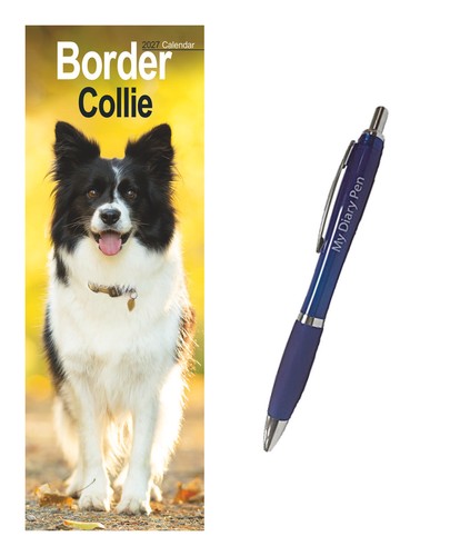 Border collie slim calendar - slim,