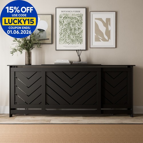 Radiator cover black - cover, modern