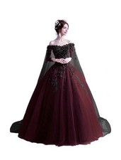 Gothic Off Shoulder Wedding