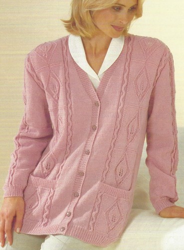 Ladies neck cardigan - ladies, v-neck