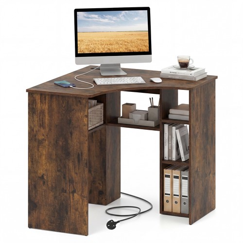 Corner desk triangle computer - desk,