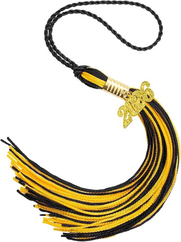 2026 black gold gradution - black,