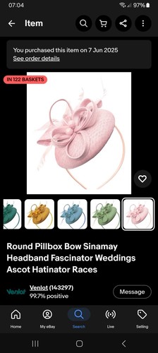 Round pillbox bow sinamay - round,