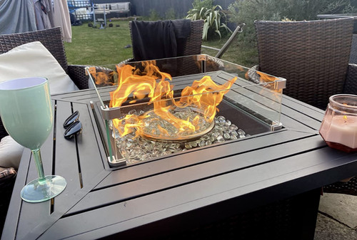 Large fire pit - fire, garden