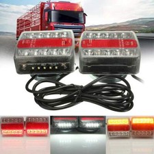 12V LED Trailer Tail Stop Light Magnetic Trailer Towing Light Rear Board Lights