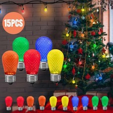 S14 Coloured LED String Light Bulbs 1W Multi-Colour for Christmas Home Decor