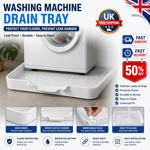 Washing machine drainage tray - drainage,