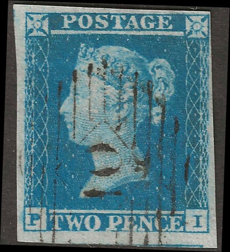 1849 two penny blue - qv,