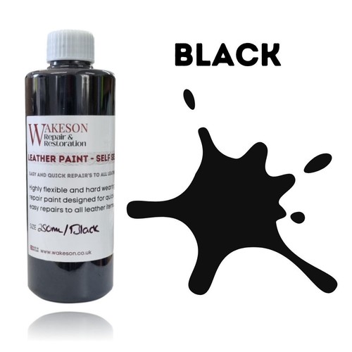 Black leather repair paint - repair,