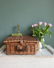 Vintage Wicker Picnic Basket Hamper