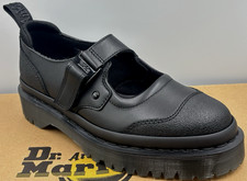 DR MARTENS BLACK INDICA II TECH STRAP BEX MARY JANE SHOES SIZE UK 6 EU 39