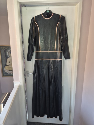 Latex governess dress - governess, long