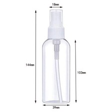 10ml-100ml Refillable Plastic PET Clear Spray Bottle Empty  Mist Pump Containers