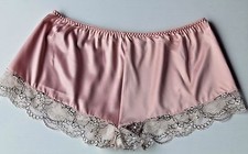 Pink Satin  Cream Lace French