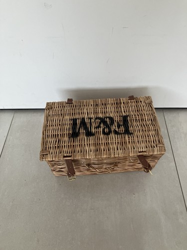 Wicker basket hamper - f&m,