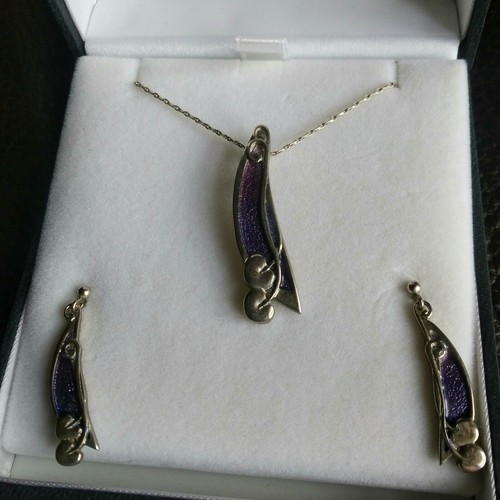 Ortak enamel silver necklace - silver,