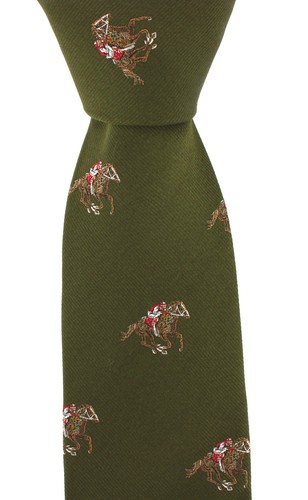 Green luxury woven silk tie - green,