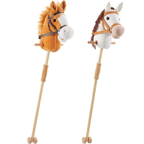 Hobby horse with wooden - , stick