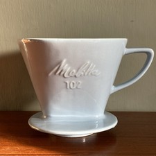 Melitta Porcelain Pour-over Coffee Filter 102 Blue Cafe Kitchen Drink German