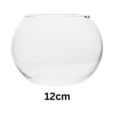 Clear glass bowl vase - clear,