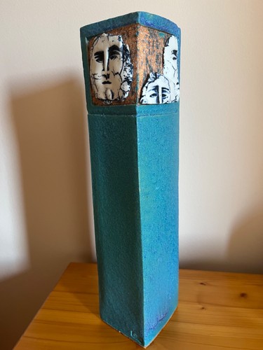 Turquoise ceramic art - turquoise,