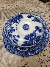 Blue and White Olde Alton Ware England .. Set Of Tow Piece
