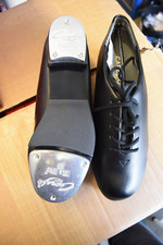 Black capezio tic tap toe