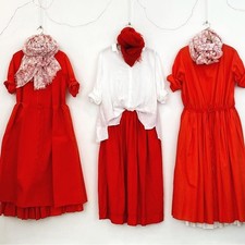 MANUELLE GUIBAL red Poplin pop