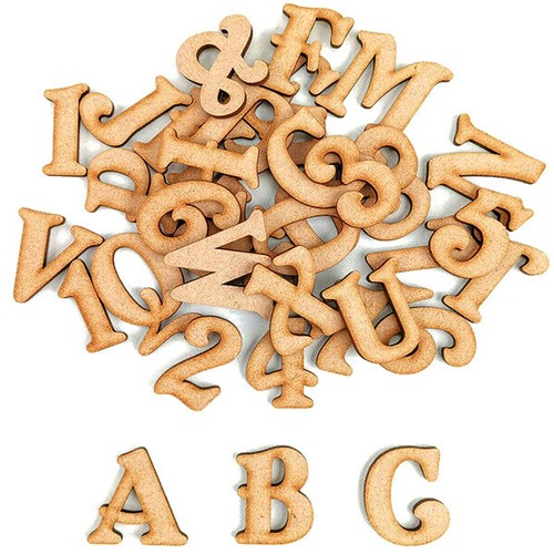 Wooden alphabet letter - alphabet, &