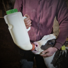 Calf Bottle 4 Litre Milk Feeder Drinker for Young Calf Milk Replacer With Teet