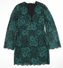 H&M Women's Green Floral Lace