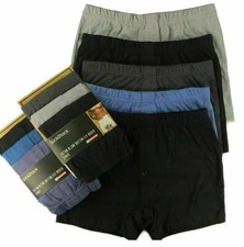 6 PAIRS MENS PLAIN BOXER UNDERWEAR CLASSIC COTTON RICH BOXERS SHORTS S-7XL
