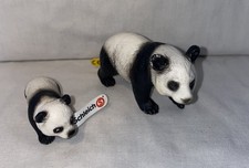 Schleich - Panda Mom & Baby - retired - Tags - 2007 - Rare