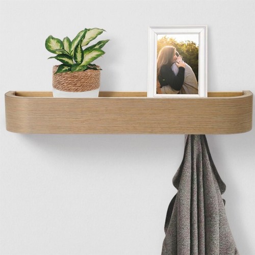 Scandi wooden wall coat - wooden, rack