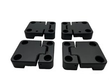 Defender 90 Billet Alluminium Front Door Hinges Black