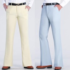Men Retro Stretchy Bell Bottom