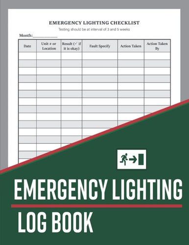 Emergency lighting log book - emergency,