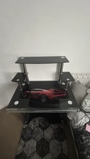 Glass Desk with Pillars -